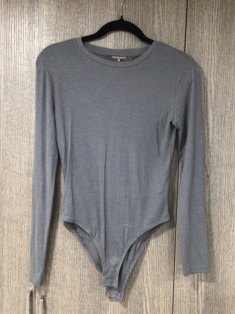 Primark Long Sleeve Light Grey Bodysuit